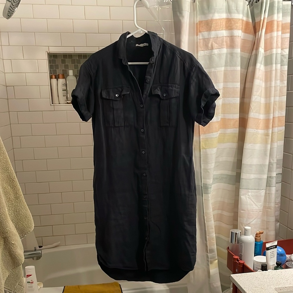 Alex Mill Dark Navy Utility ShirtDress